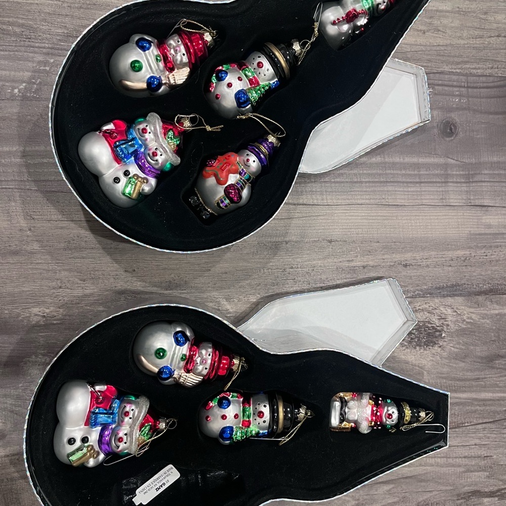 Festive Snowman Ornaments Set